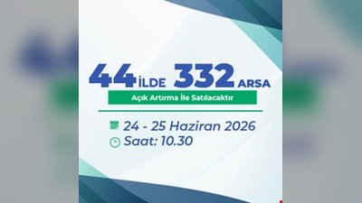 TOKİ 44 İlde 332 Arsayı Açık Artırmayla Satışa Çıkarıyor